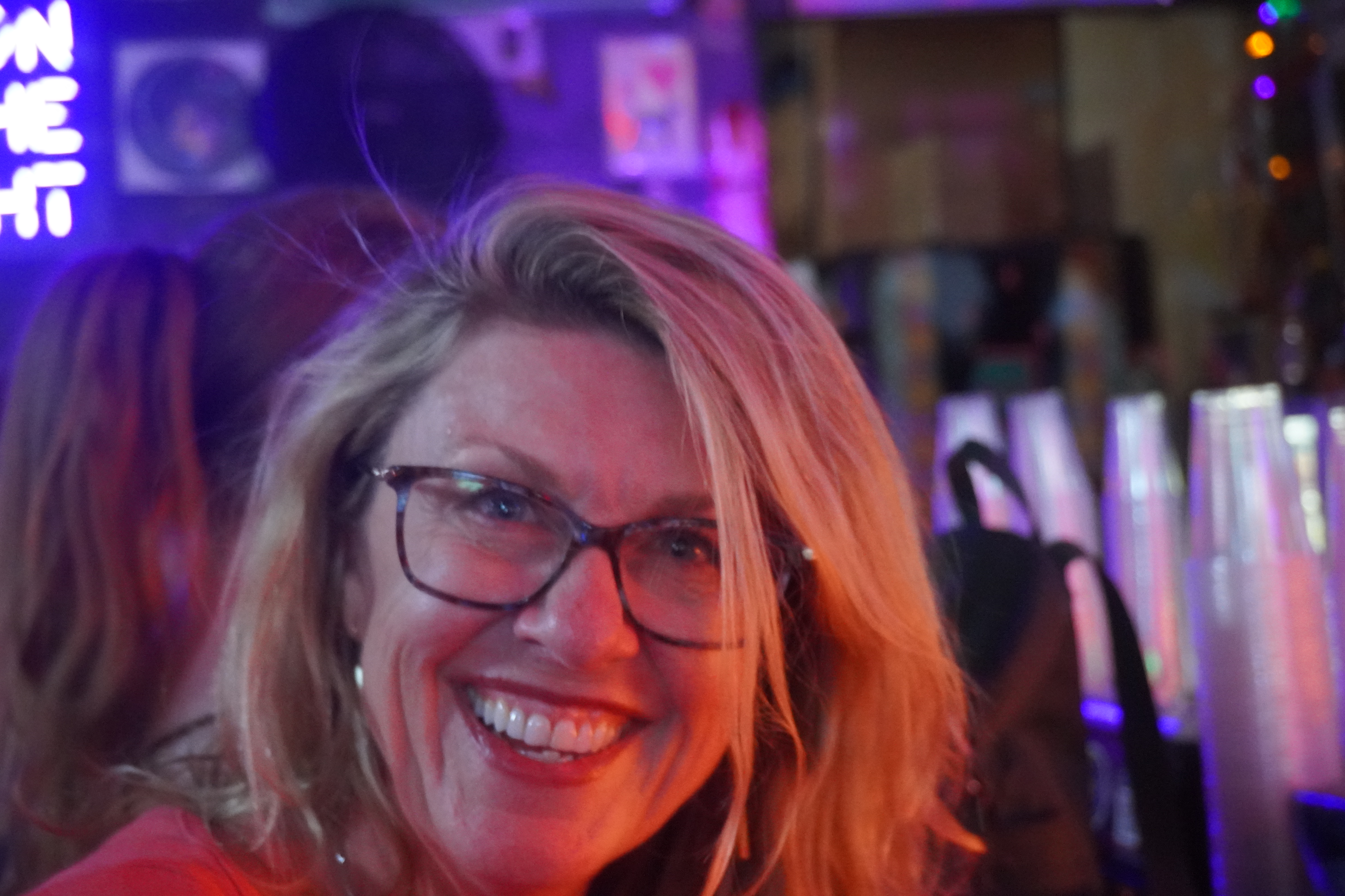 Closeup of woman smiling