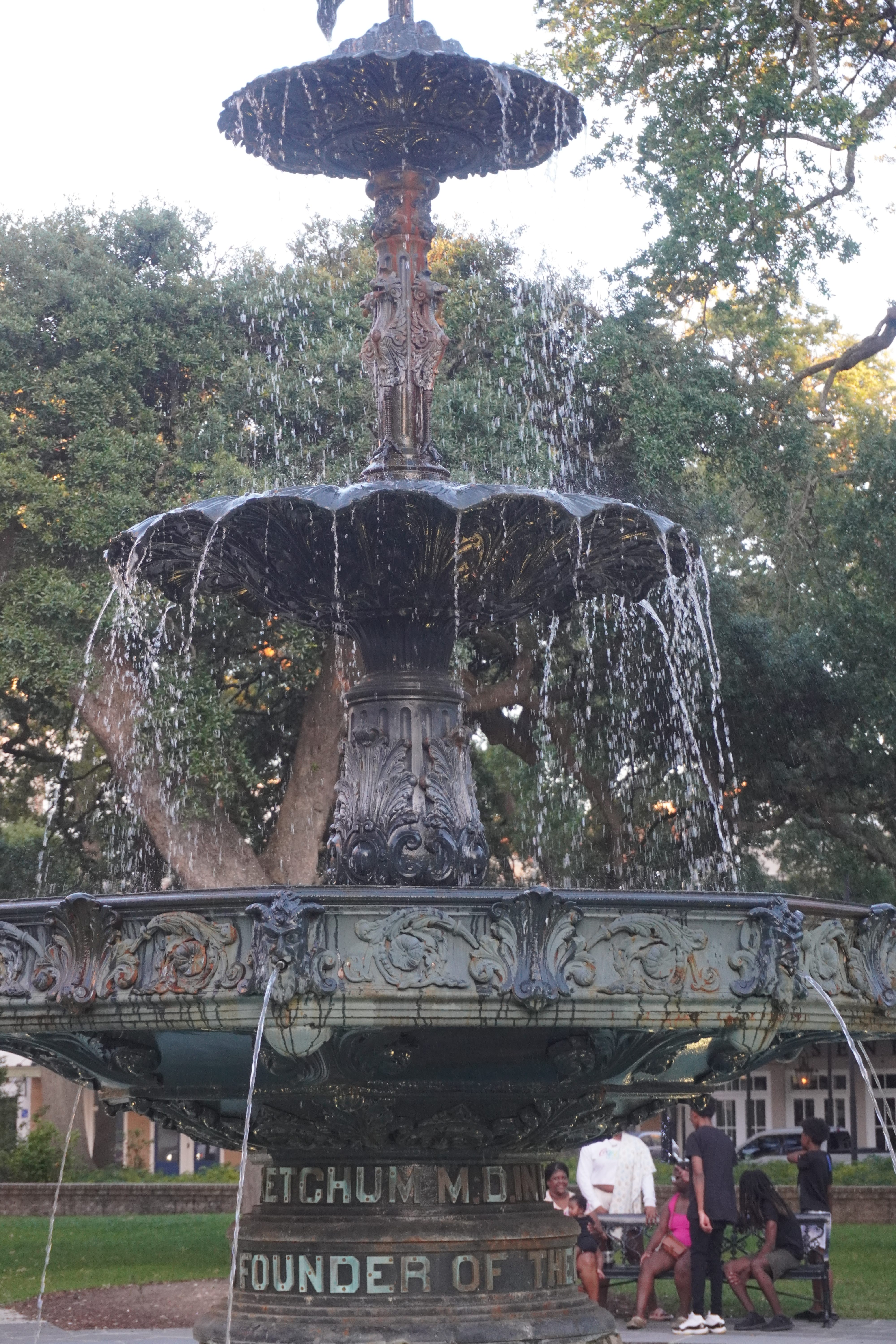 Bienville Square fountain in downtown Mobile